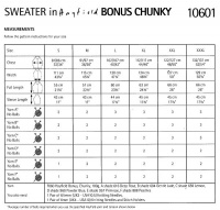 Knitting Pattern - Hayfield 10601 - Bonus Chunky - Ladies Sweater